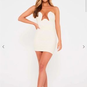 Luxe To Kill Stone Mini Ruched Bodycon Dress